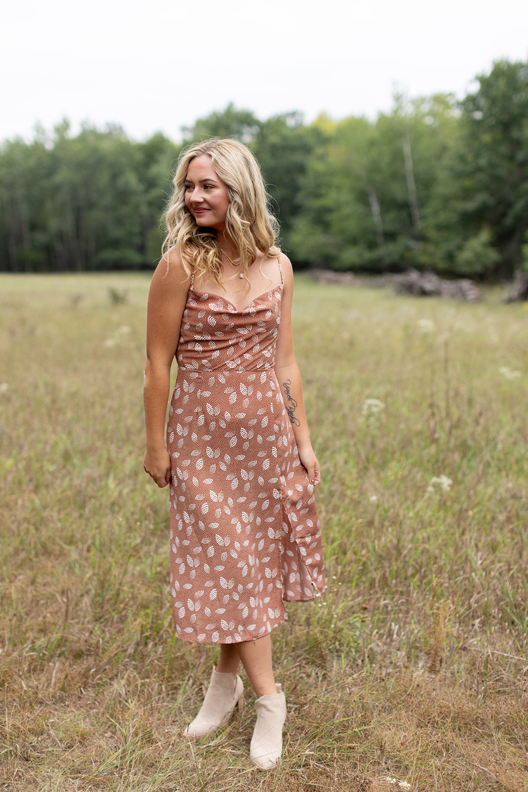 Love Again Cowl Neck Midi Dress - *LOW STOCK*