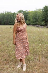 Love Again Cowl Neck Midi Dress - *LOW STOCK*