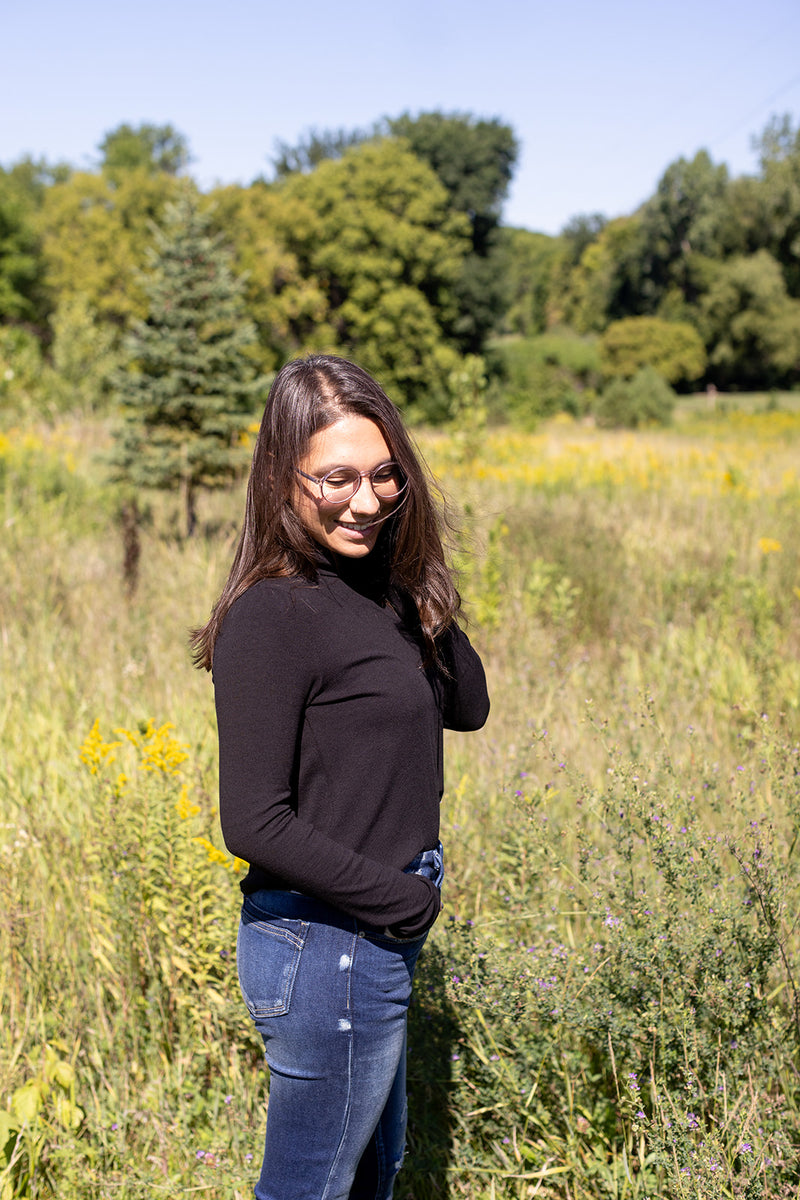 Searching For You Black Turtleneck Top - *1 LEFT*