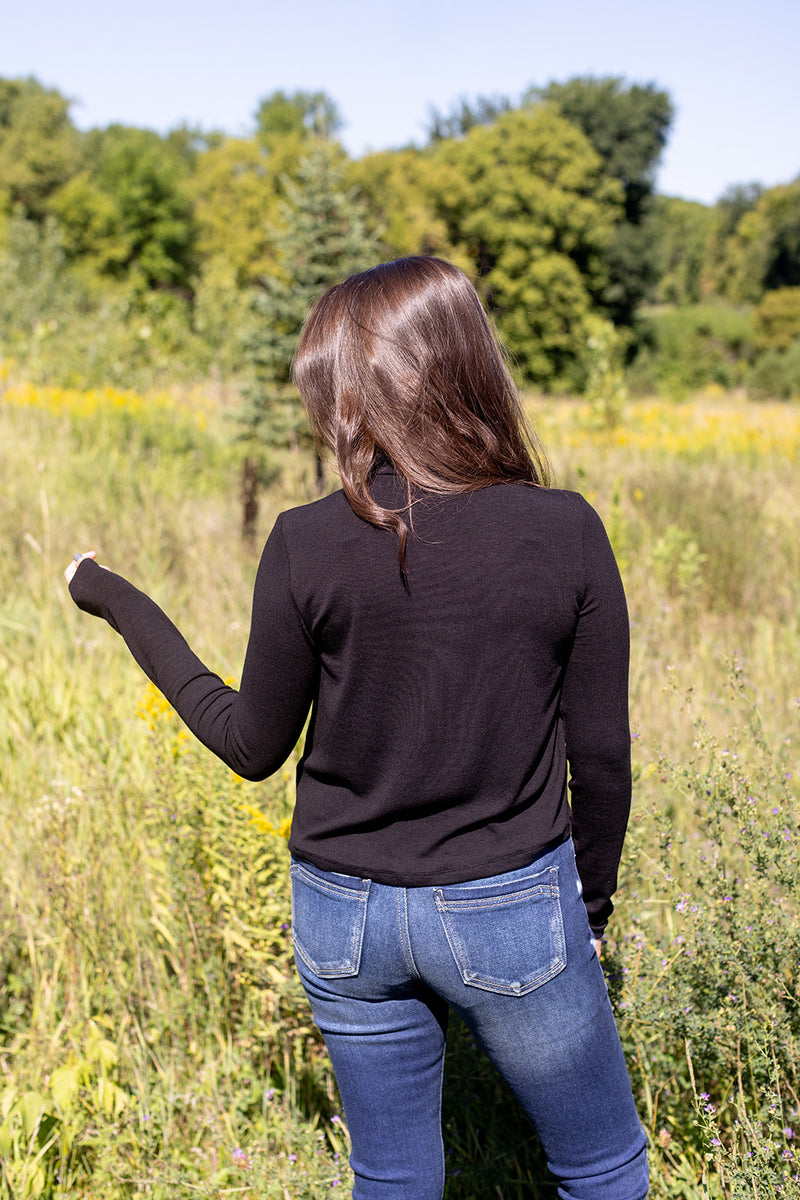 Searching For You Black Turtleneck Top - *1 LEFT*