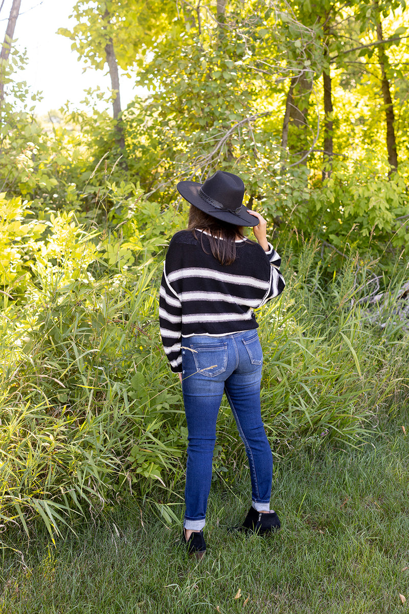 Let Them Talk Stripe Sweater - *SOLD OUT*