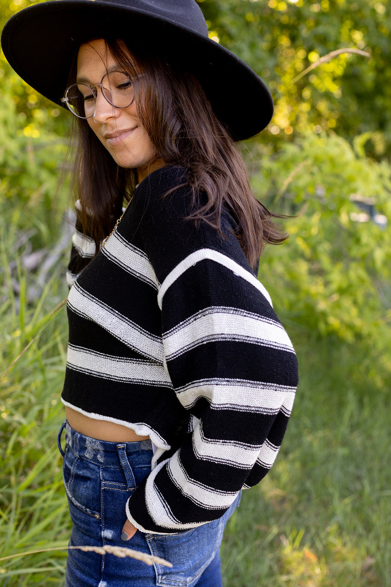 Let Them Talk Stripe Sweater - *SOLD OUT*