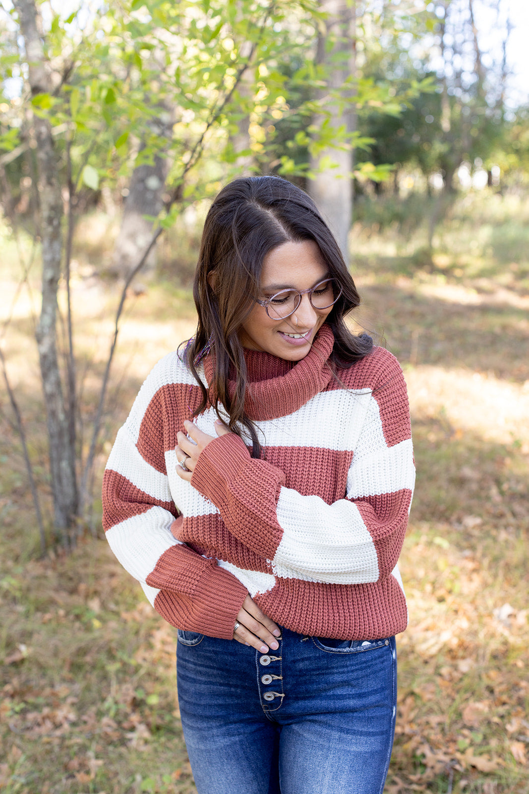 Check Me Out Color Block Sweater