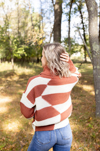 Check Me Out Color Block Sweater