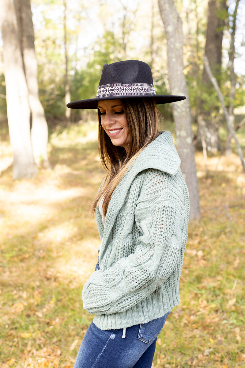 The Lucky One Cable Knit Sweater Cardigan - *LOW STOCK*