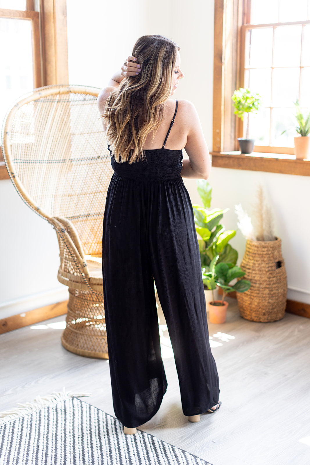 Living The Dream Embroidered Jumpsuit - *1 LEFT*