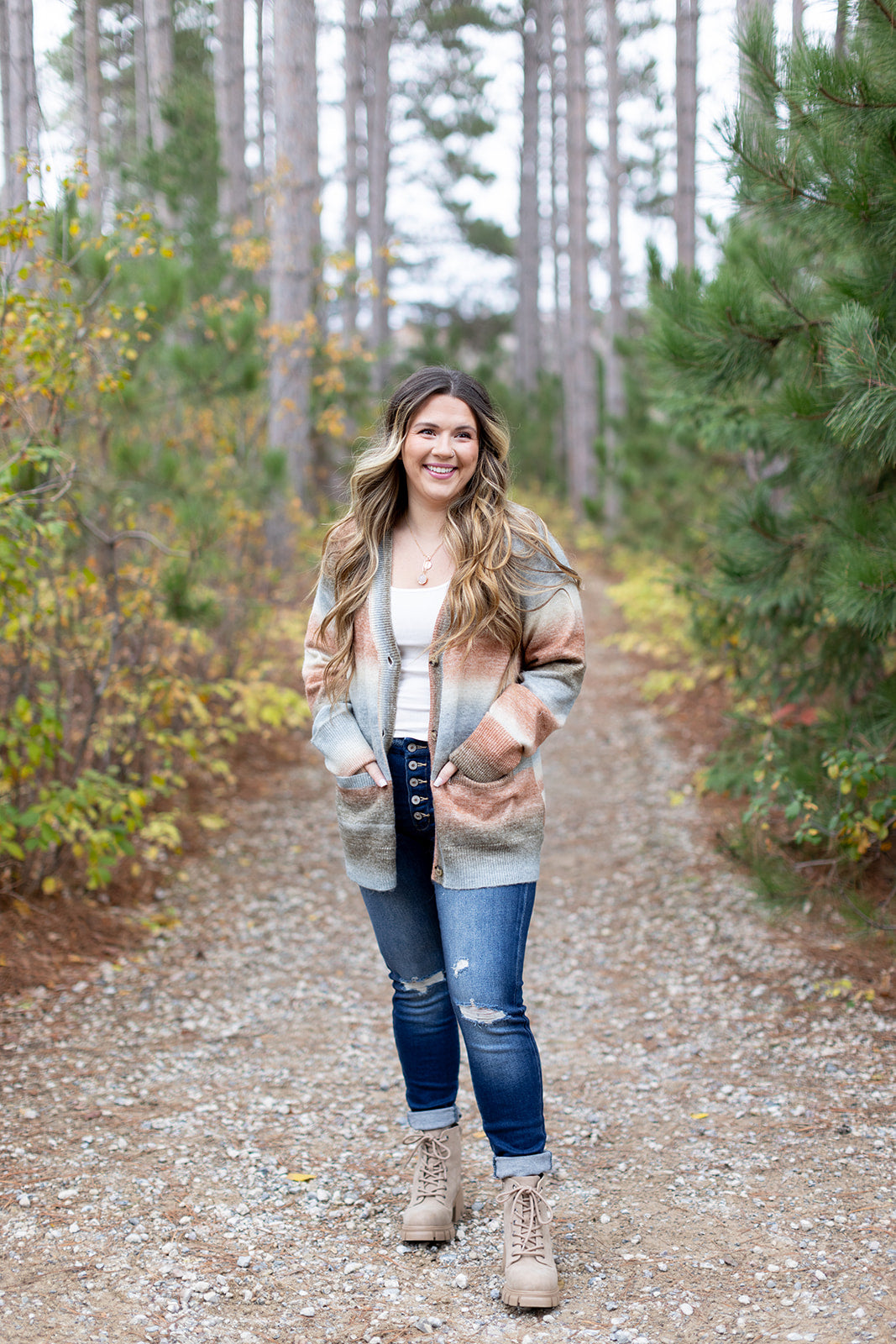 First In Line Ombre Sweater Cardigan