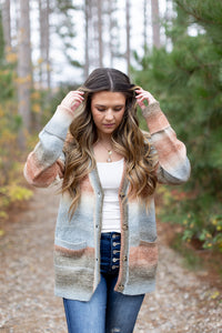 First In Line Ombre Sweater Cardigan