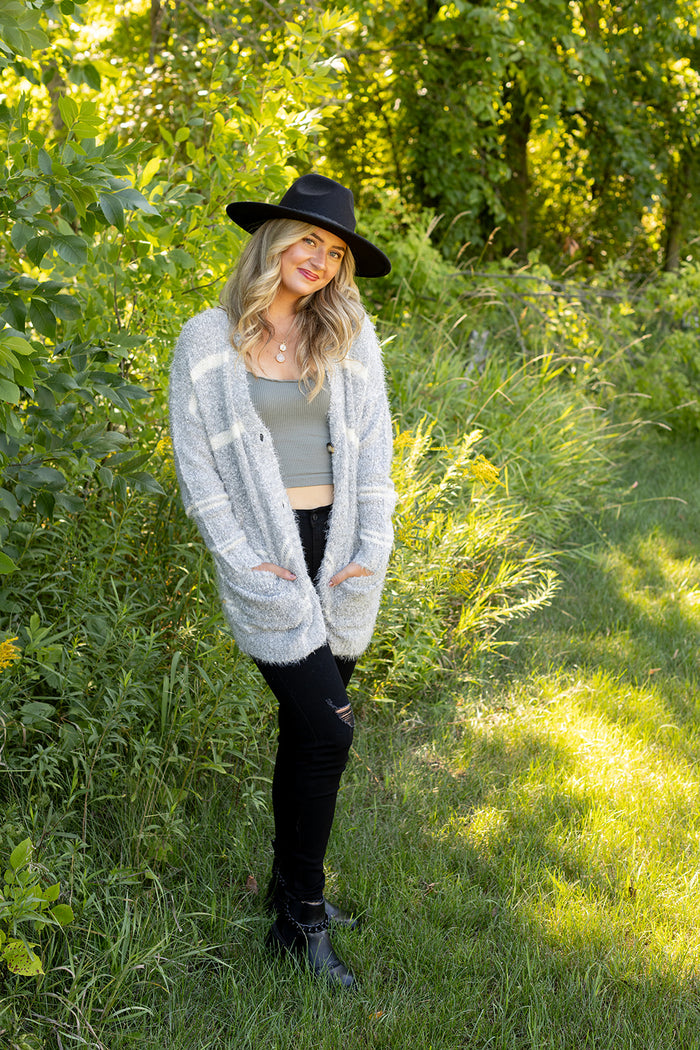 Changing Paths Stripe Sweater Cardigan - *LOW STOCK*