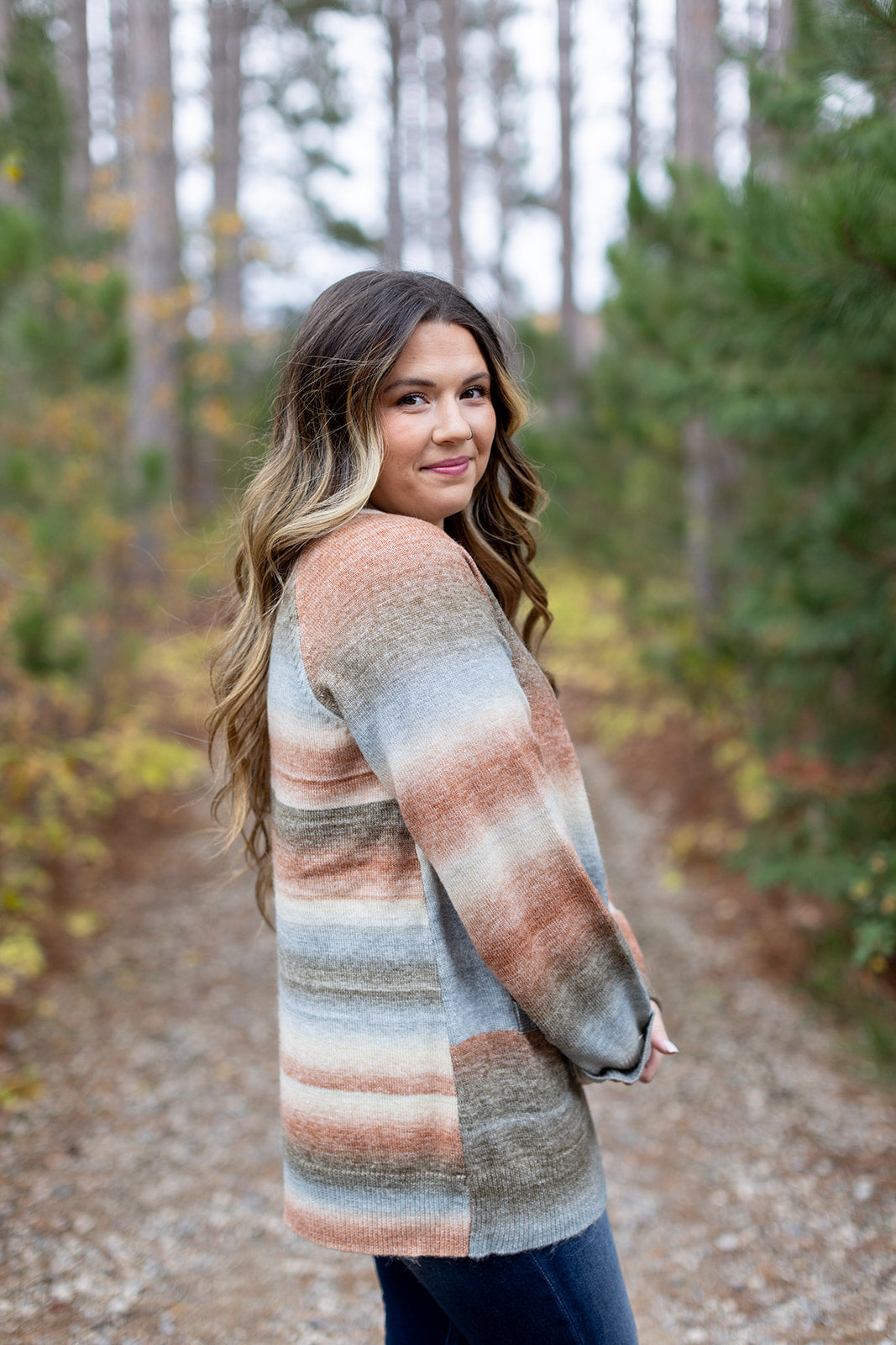 First In Line Ombre Sweater Cardigan