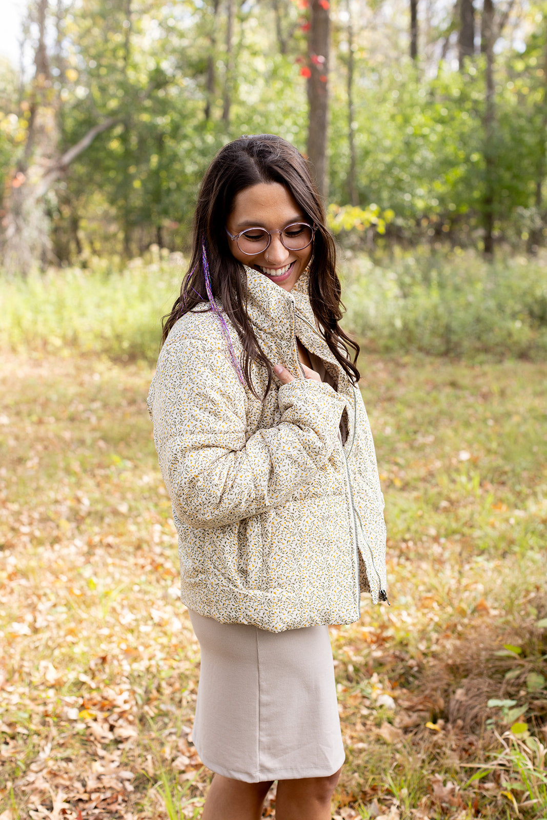 Chill Weekend Floral Puff Jacket