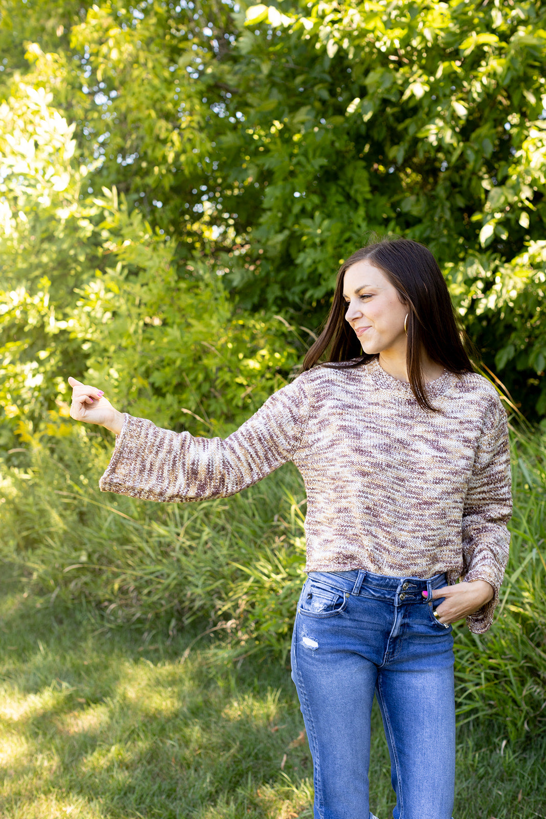 Adventure Awaits Bell Sleeve Sweater