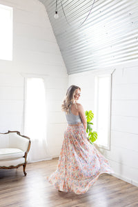 Play Date Floral Maxi Skirt