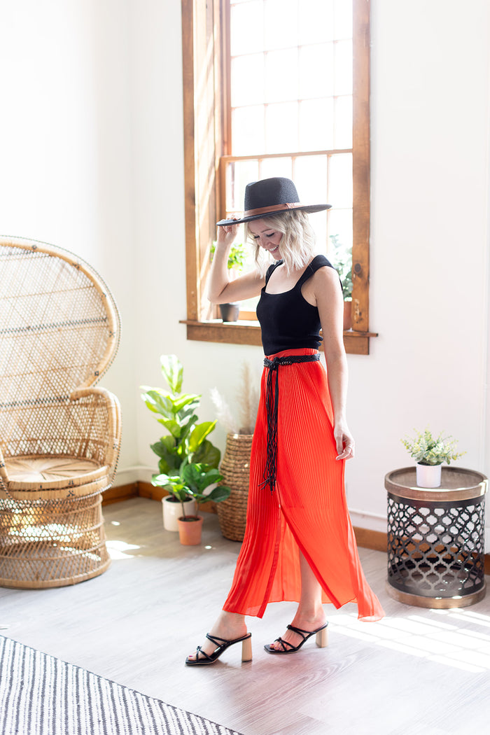 Worth The Callout Pleated Maxi Skirt - *LOW STOCK*