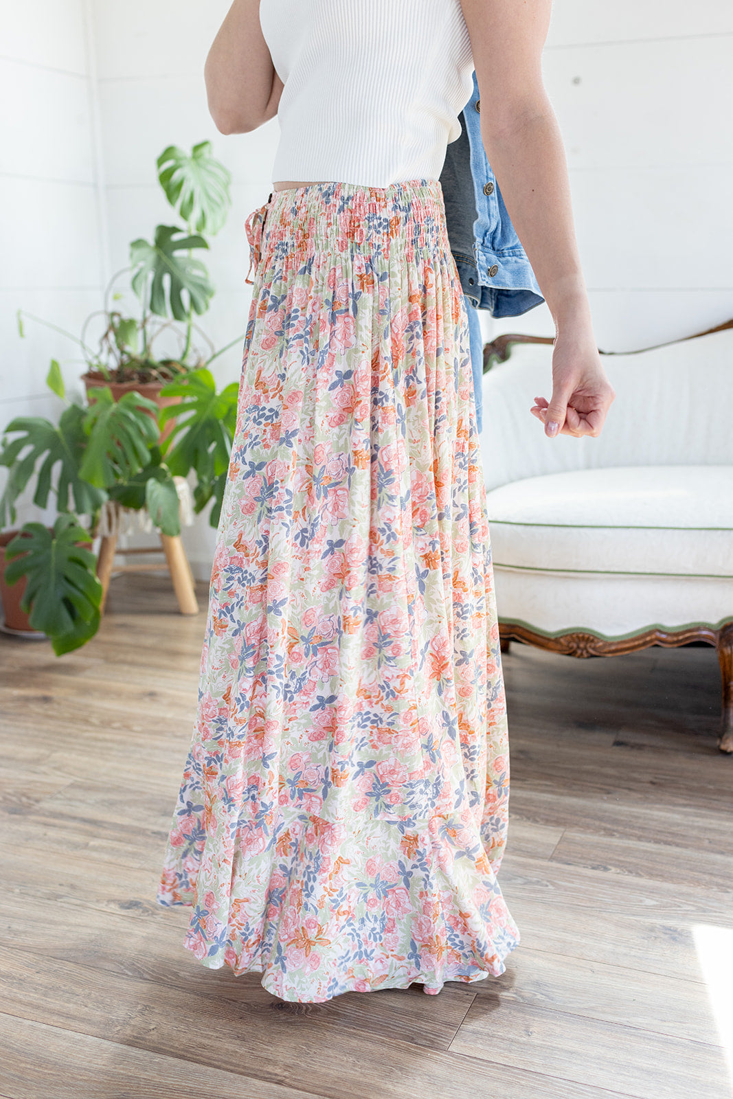 Play Date Floral Maxi Skirt