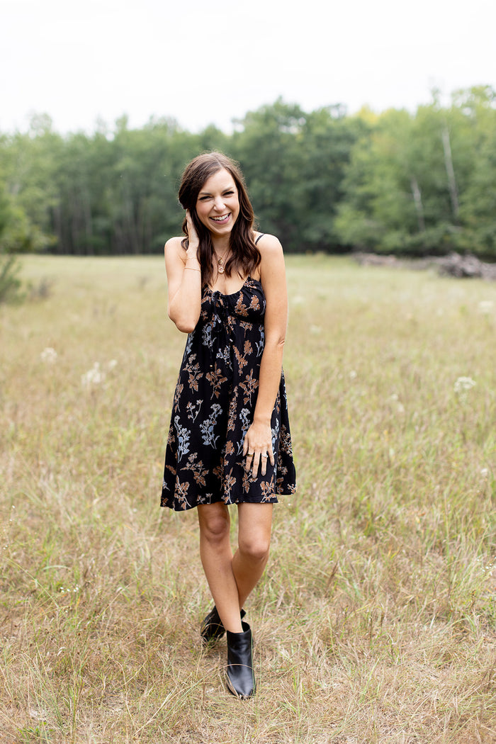 Wishing For You Floral Mini Dress