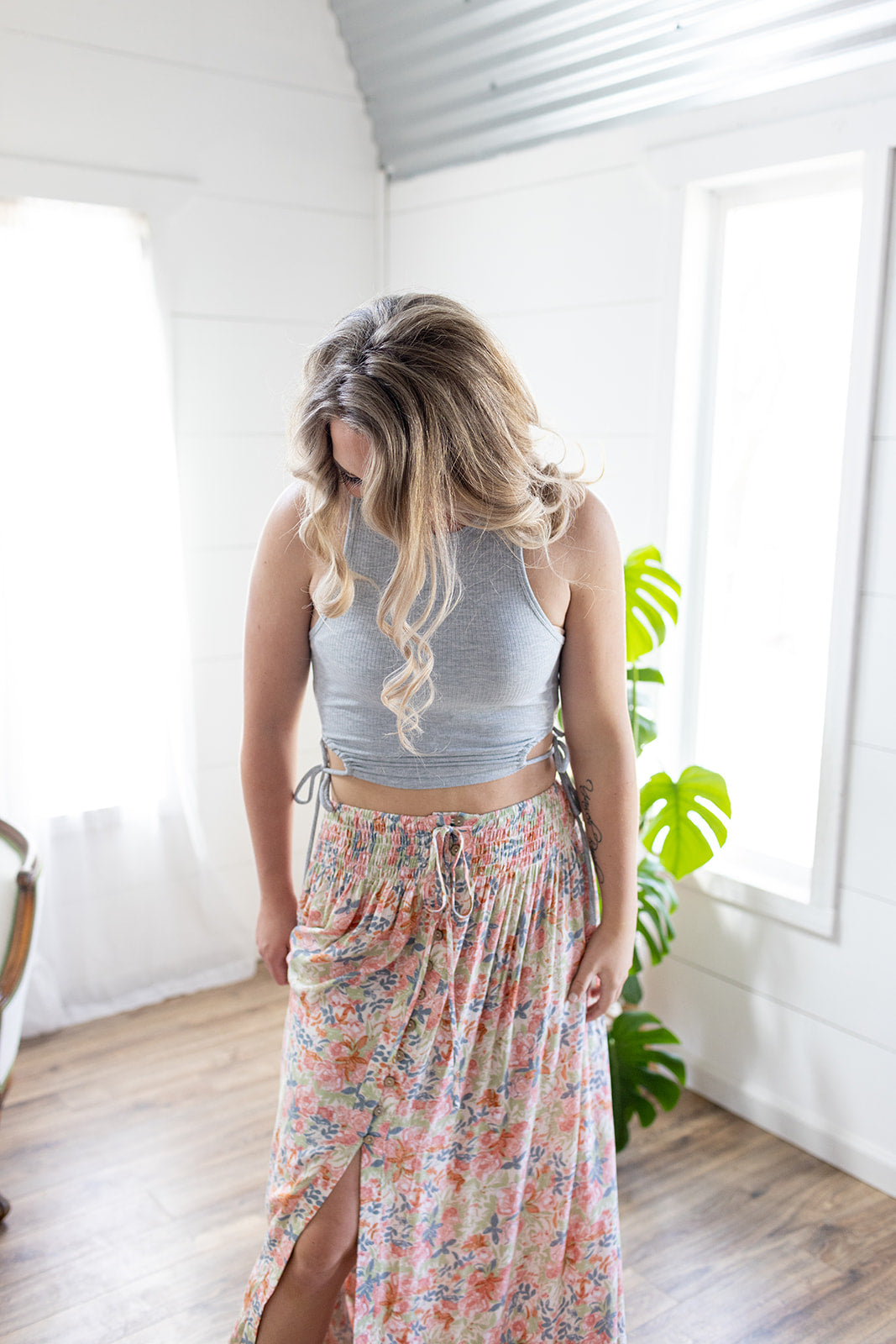 Play Date Floral Maxi Skirt