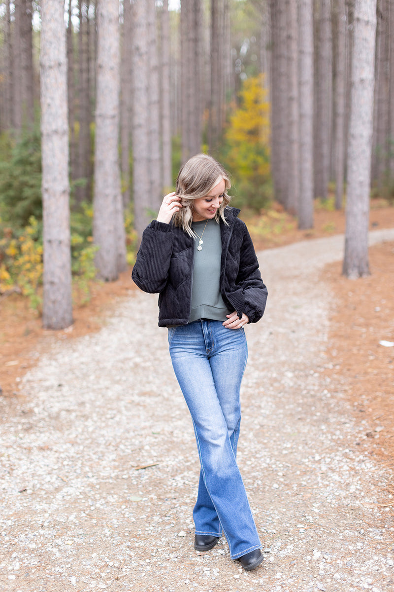 It's Tempting Cord Puff Jacket