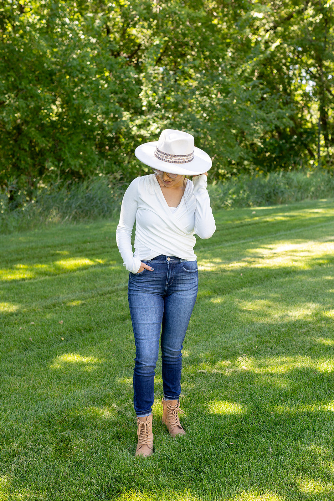 Stellar Look Ivory Wrap Top - *LOW STOCK*