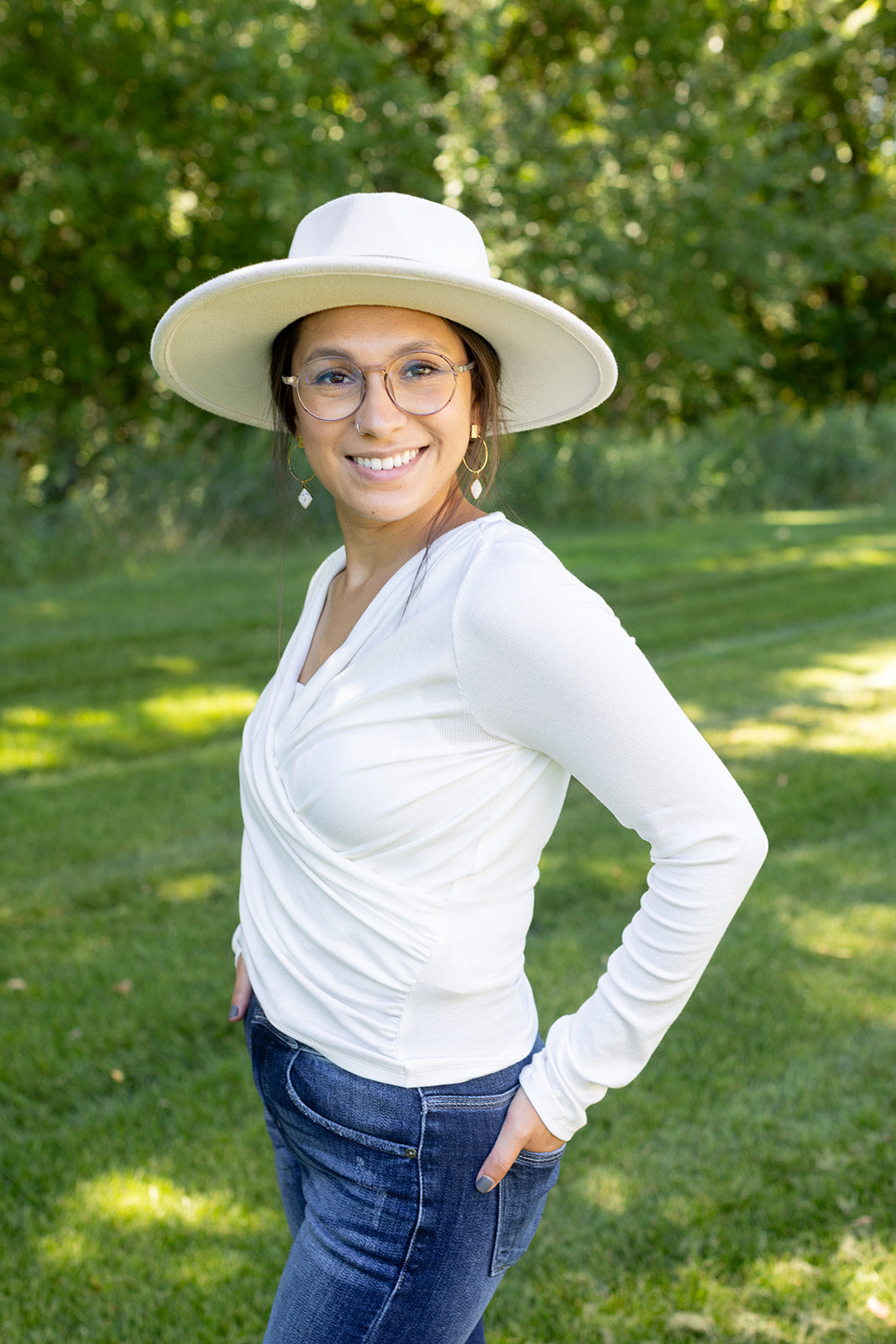 Stellar Look Ivory Wrap Top - *LOW STOCK*