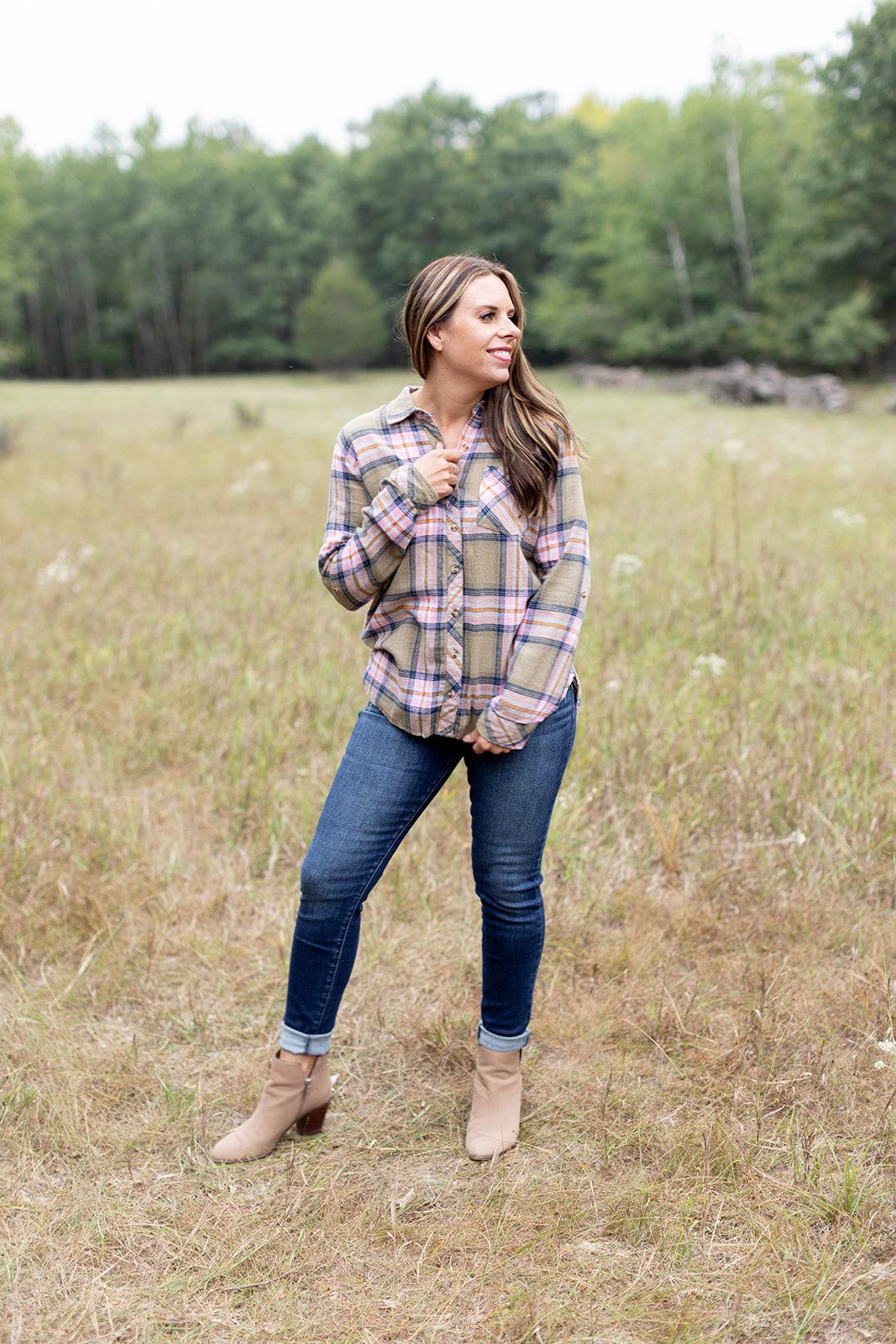 At The Bonfire Flannel Top - *1 LEFT*