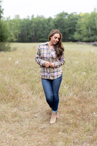 At The Bonfire Flannel Top - *1 LEFT*