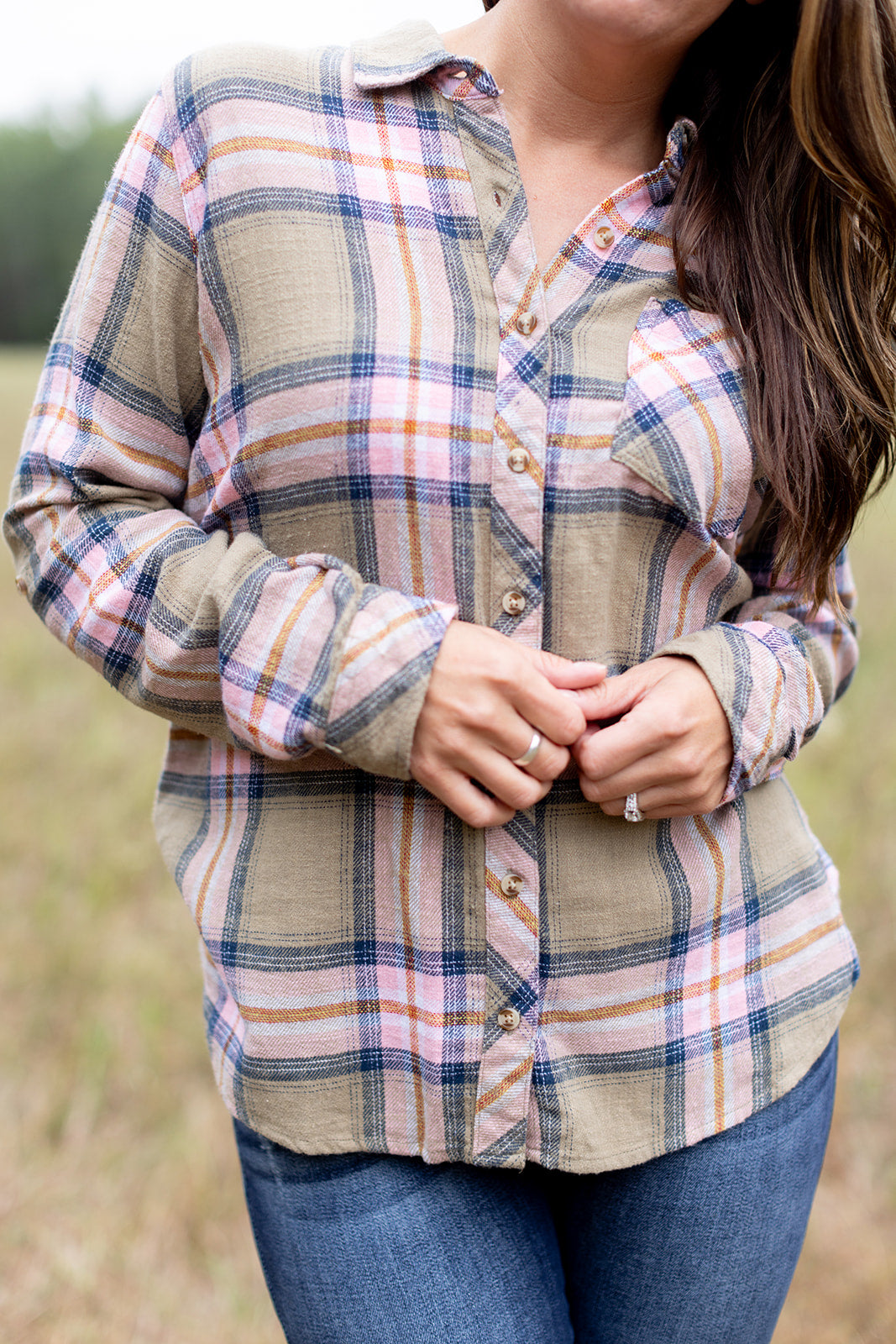 At The Bonfire Flannel Top - *1 LEFT*