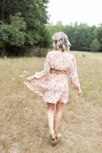 Autumn Blossom Floral Mini Dress - *LOW STOCK*