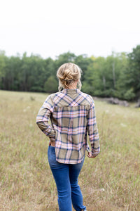 At The Bonfire Flannel Top - *1 LEFT*