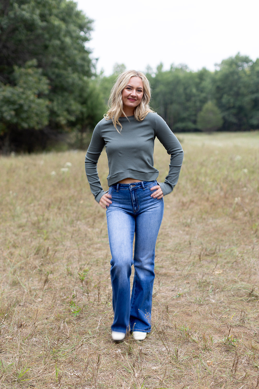 The Weekender Dusty Teal Top - *LOW STOCK*