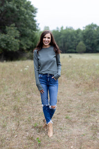 The Weekender Dusty Teal Top - *LOW STOCK*