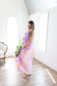 Kiss The Sky Pleated Maxi Dress