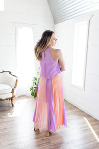 Kiss The Sky Pleated Maxi Dress