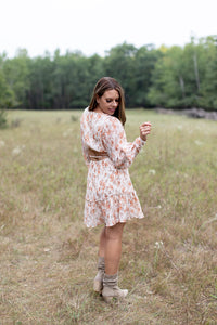 Autumn Blossom Floral Mini Dress - *LOW STOCK*