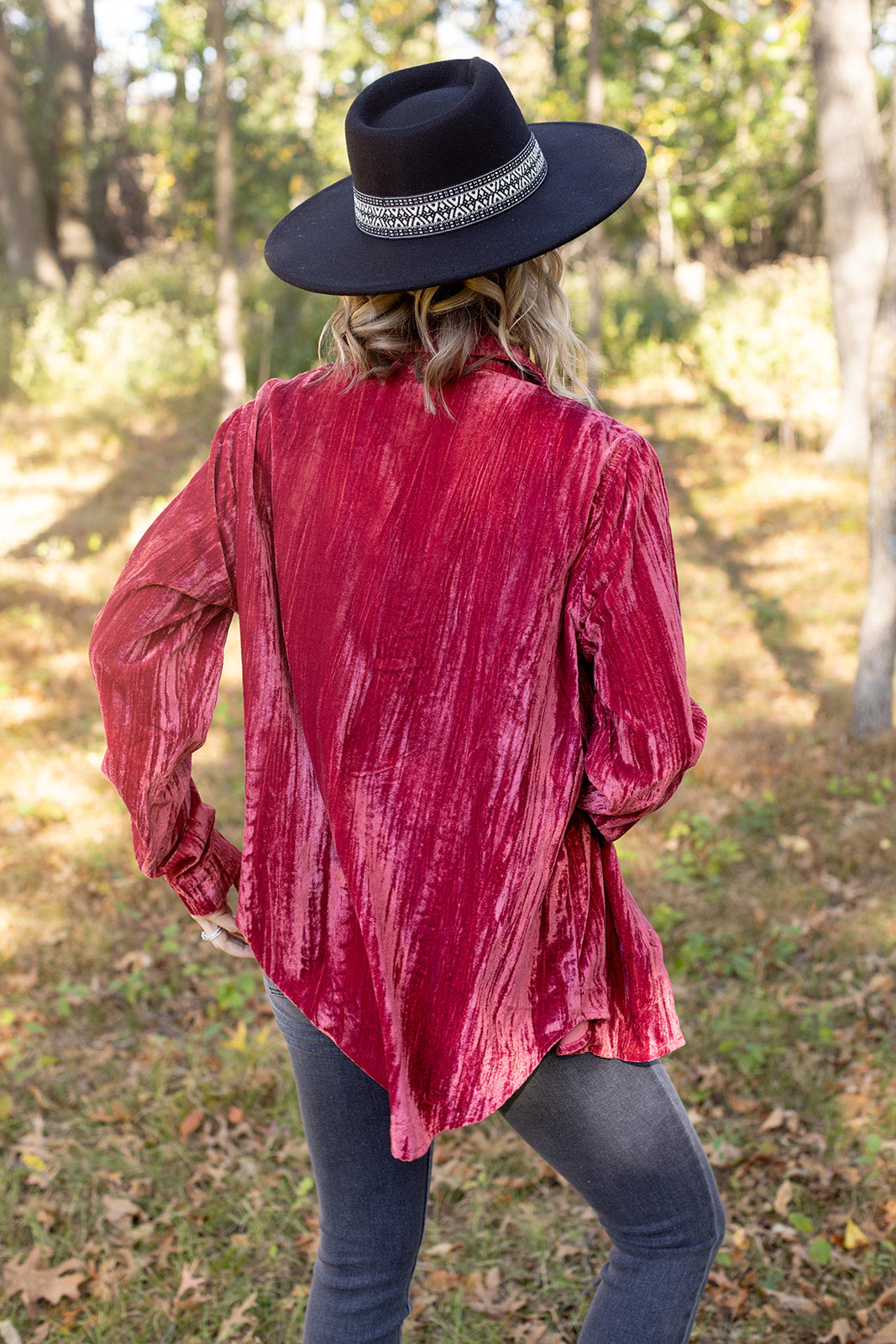 Dazzle Me Crushed Velvet Top