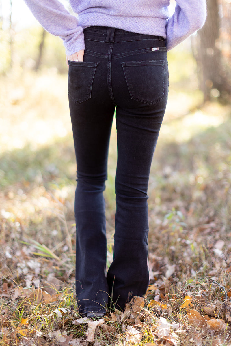 Lookin' Good Black High Rise Slim Flare