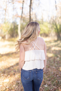 Showing Off Tiered Ruffle Tank - *1 LEFT*