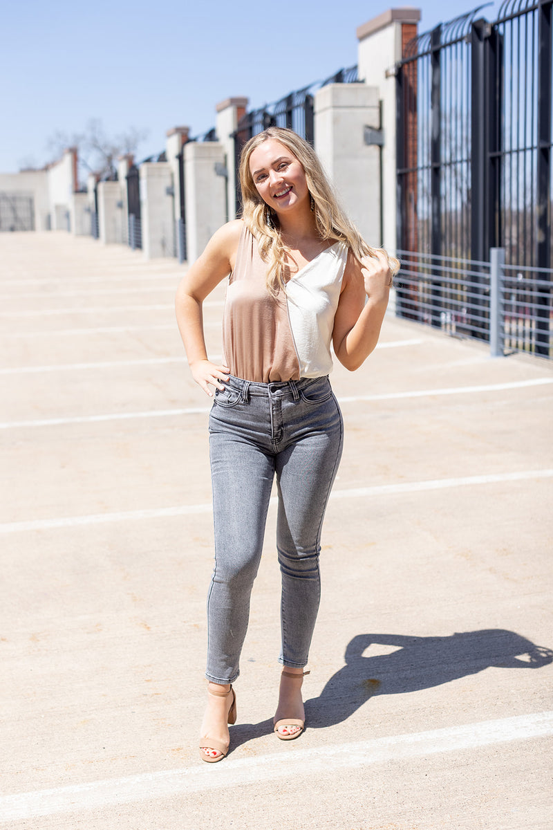 Coming In Hot Color Block Bodysuit - *1 LEFT*