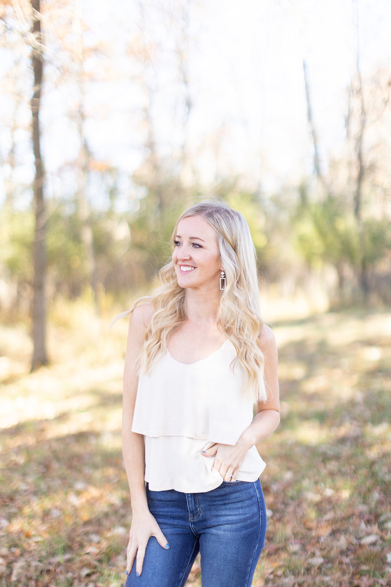 Showing Off Tiered Ruffle Tank - *1 LEFT*