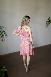 Endless Joy One Shoulder Floral Dress - *1 LEFT*