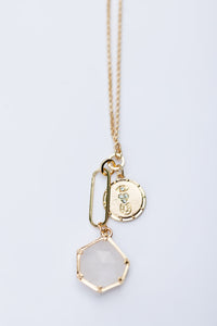 I Love You Clear Stone Necklace - *1 LEFT*