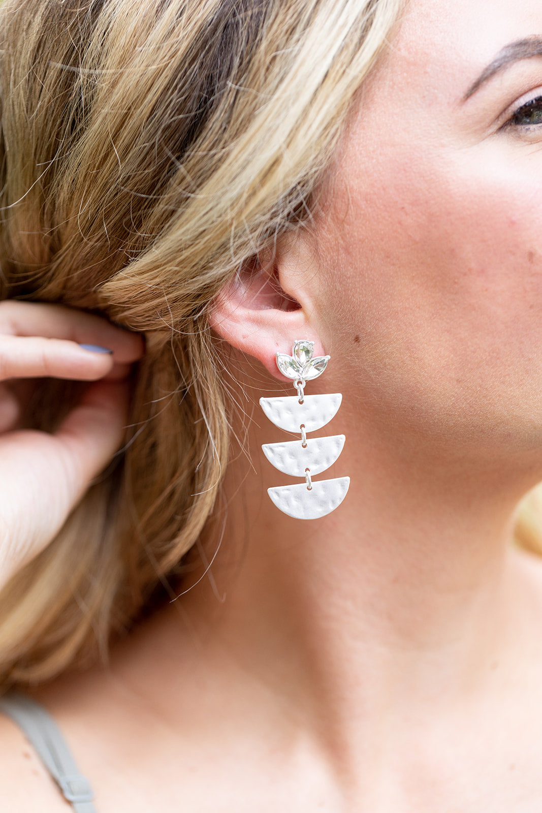 Shining Light Silver Earring