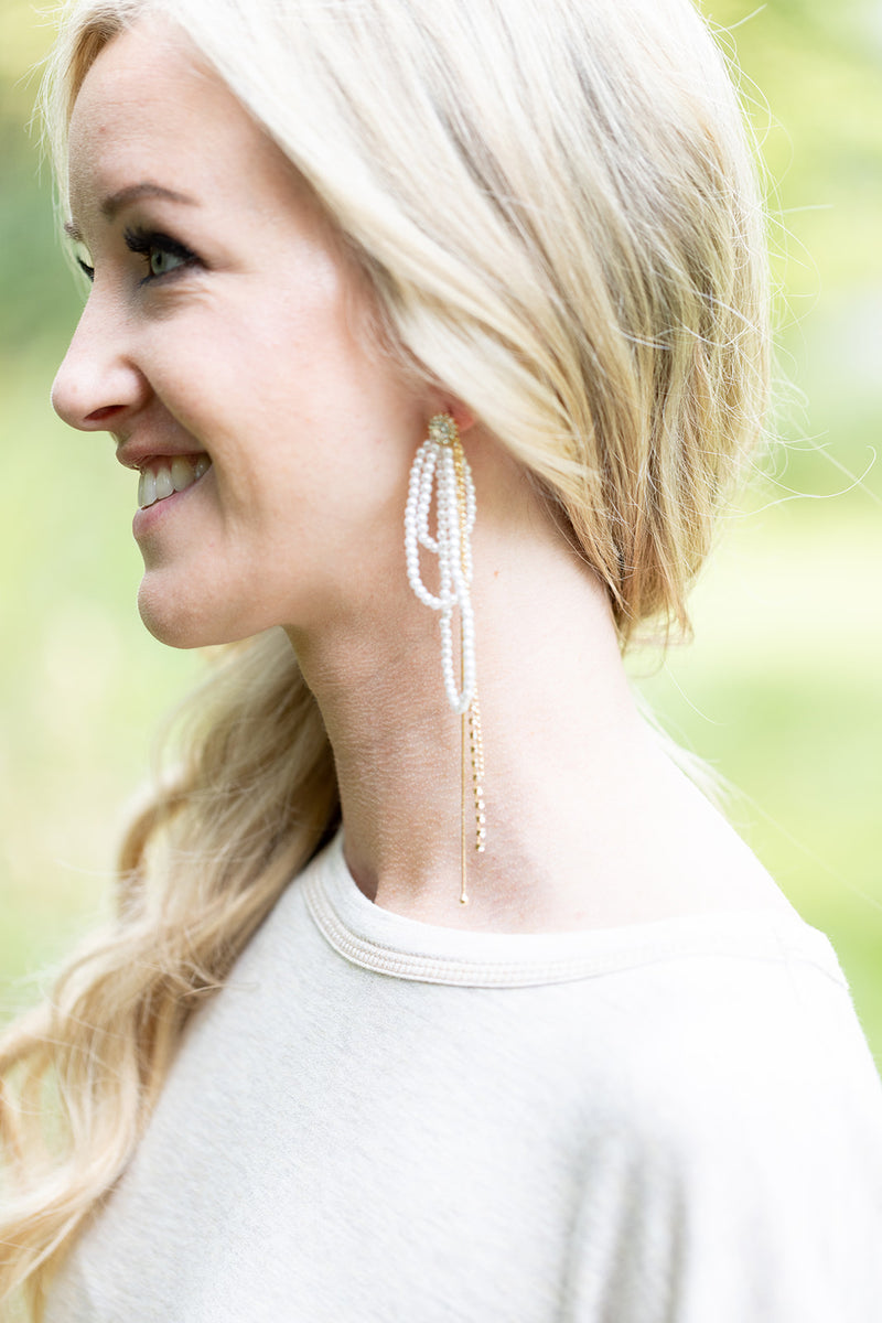 She's Glowing Layered Bead Earring