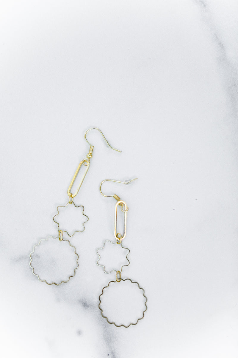 Starry Eyed Geo Earrings - *1 LEFT*