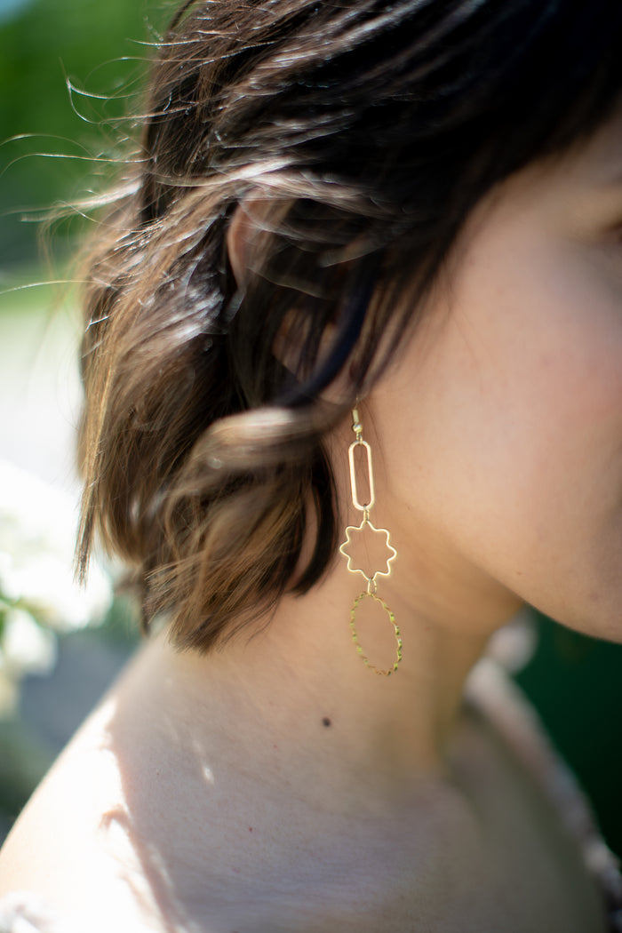 Starry Eyed Geo Earrings - *1 LEFT*